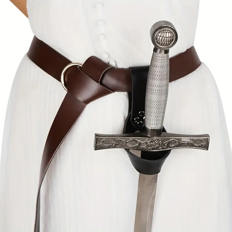 Cosplay Prop Sword - Viking Retro Lederen Cosplayriem met Zwaardhouder