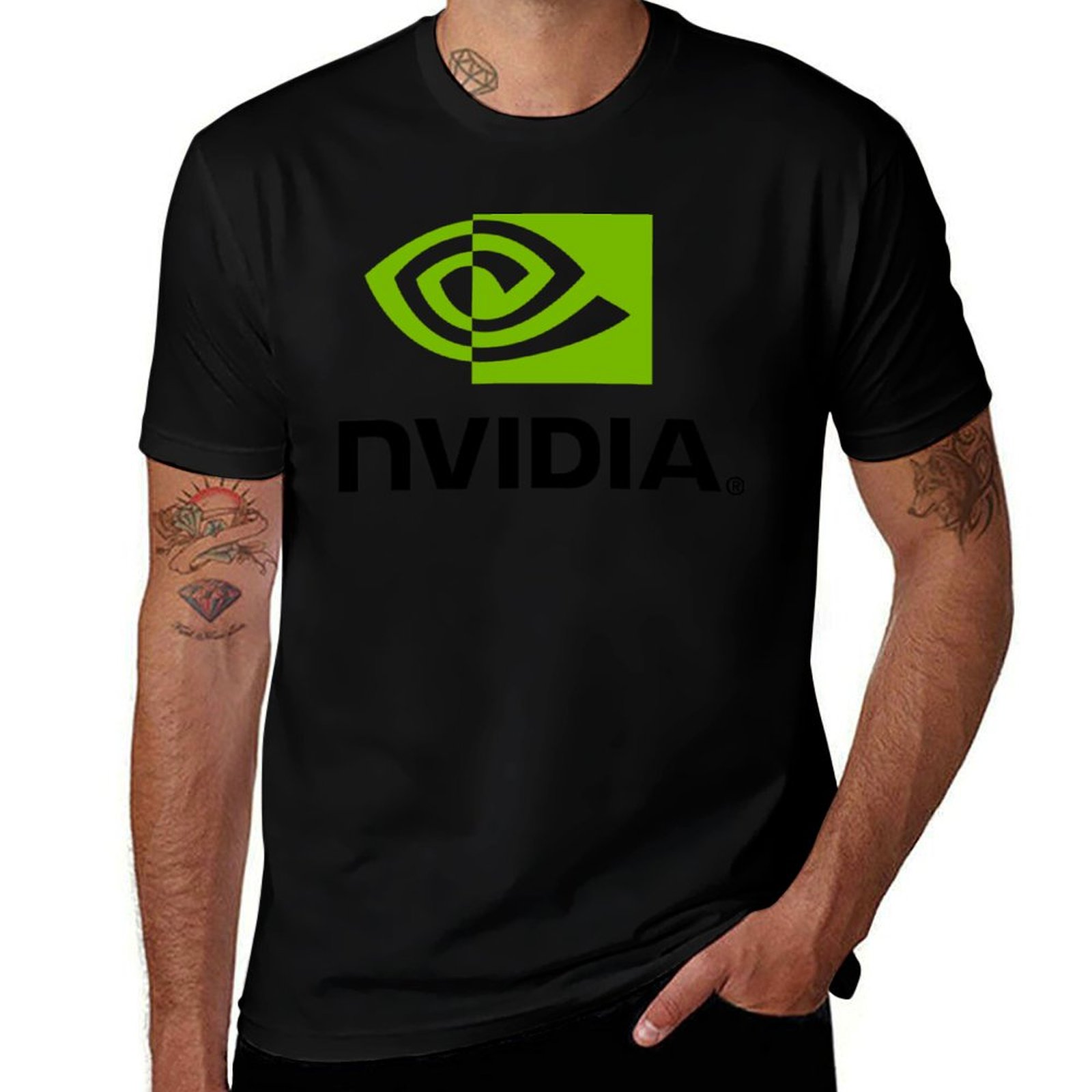 Anime Merchandise T-Shirts - BESTSELLER - nvidia Merchandise T-shirt grappige