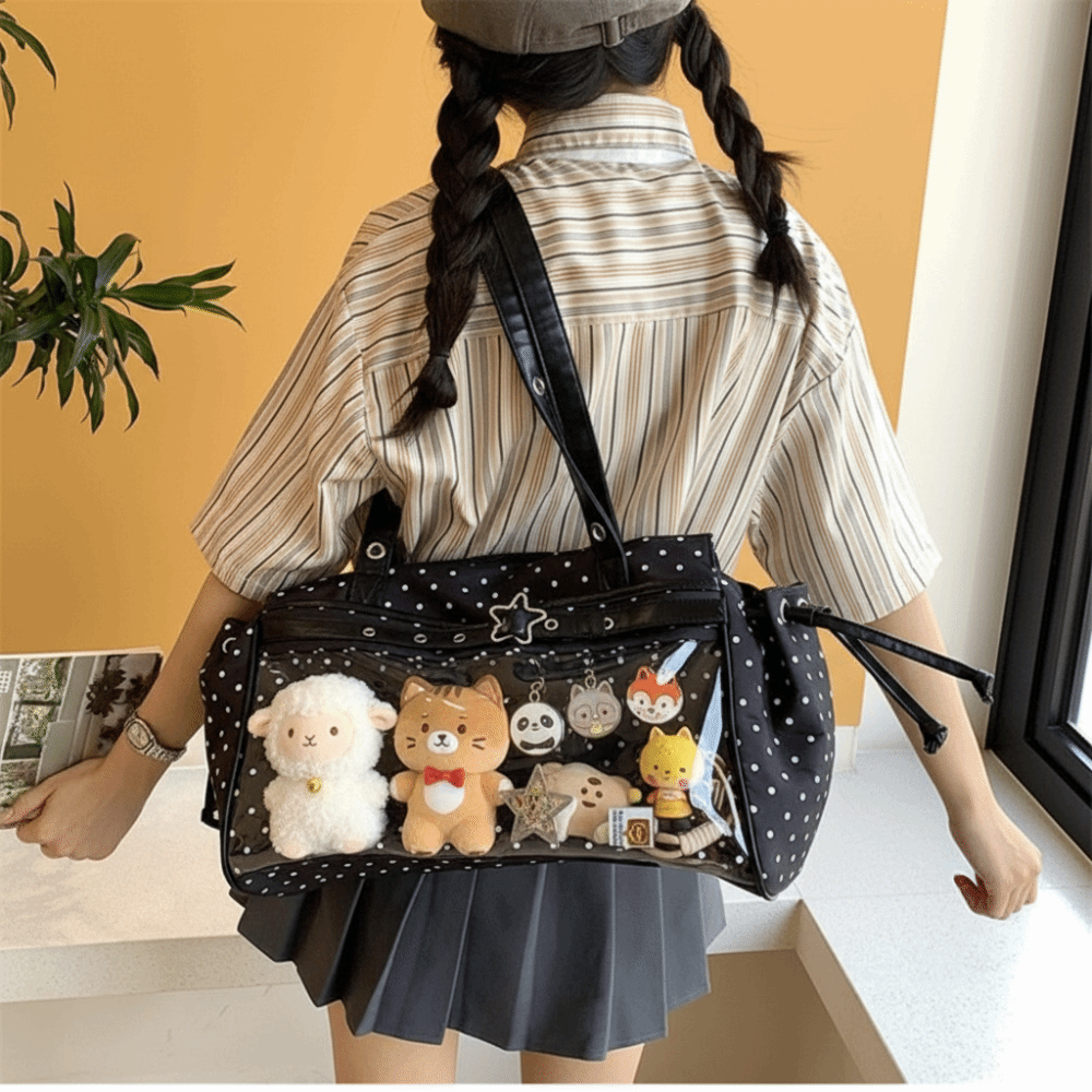 Harajuku Polka Dot Itabag Y2K  - Anime Merchandise For Men recensie en prijs