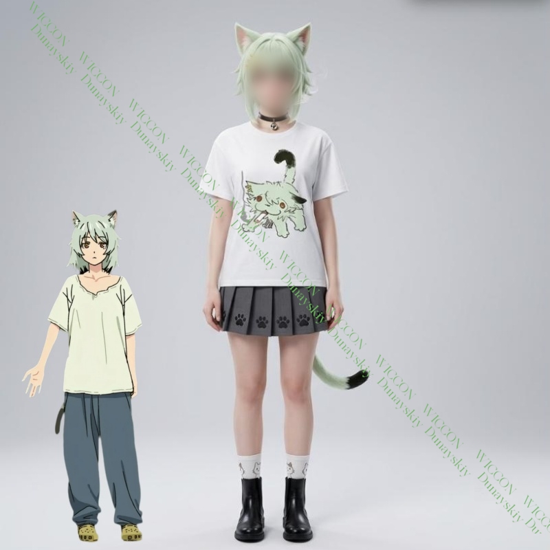 Chainsmoker Cat Yaniko Satou L - Anime Merchandise T-Shirts recensie en prijs