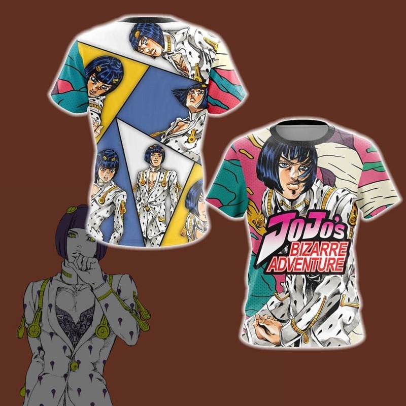 2026 Nieuw JOJO Golden Wind Br - Anime Merchandise T-Shirts recensie en prijs